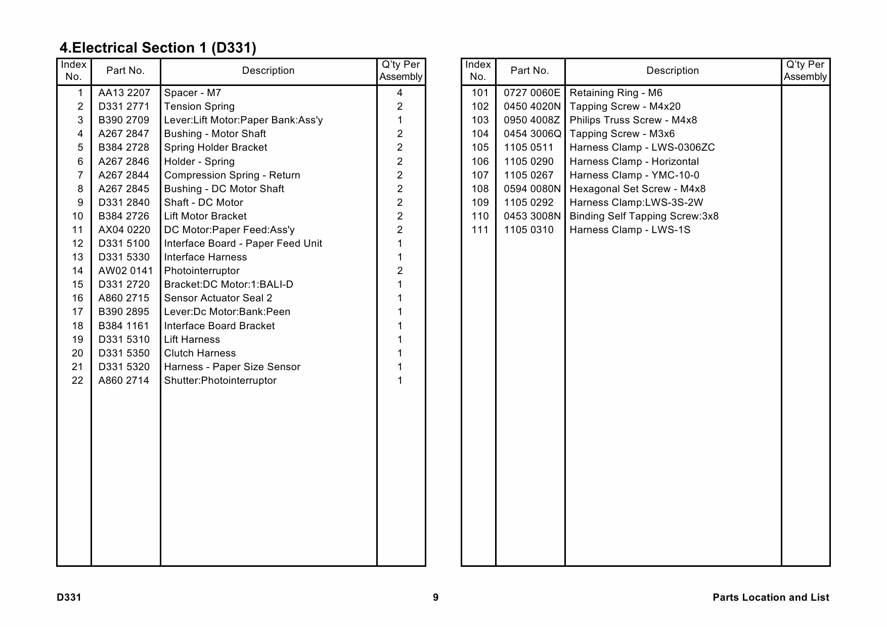 RICOH Options D331 PAPER-FEED-UNIT-PB3030 Parts Catalog PDF download-6